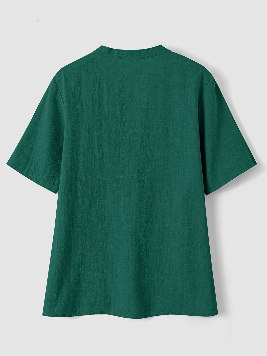 Blusa Elegante con Escote en V y Botones de Madera