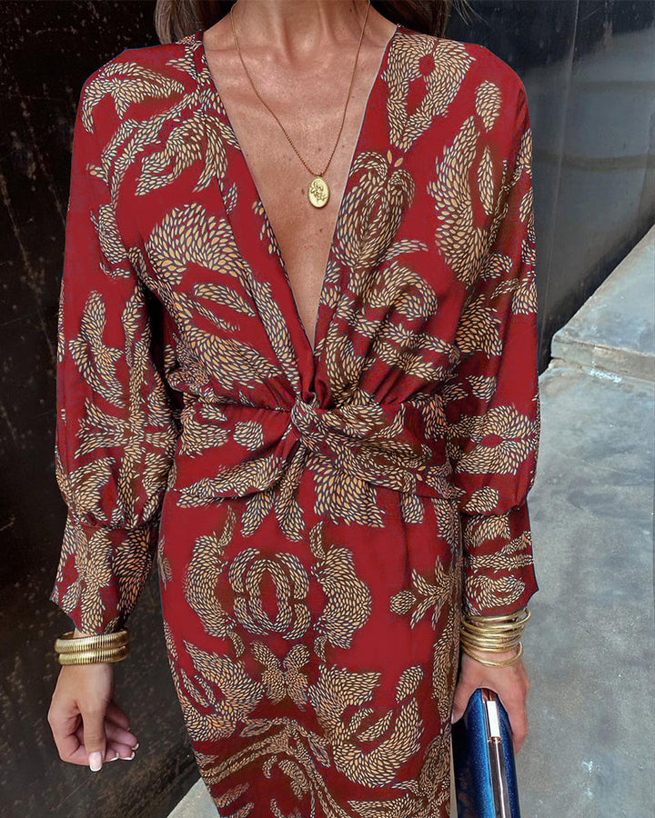 Vestido Midi Verano Elegante Con Corte Fluido