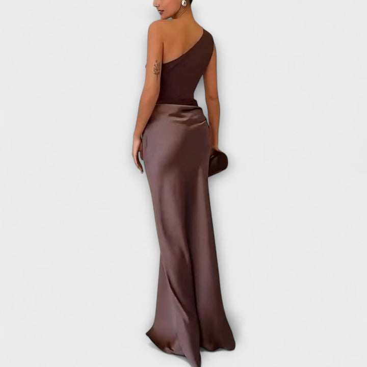 Amarílis - Elegante Vestido de un solo hombro