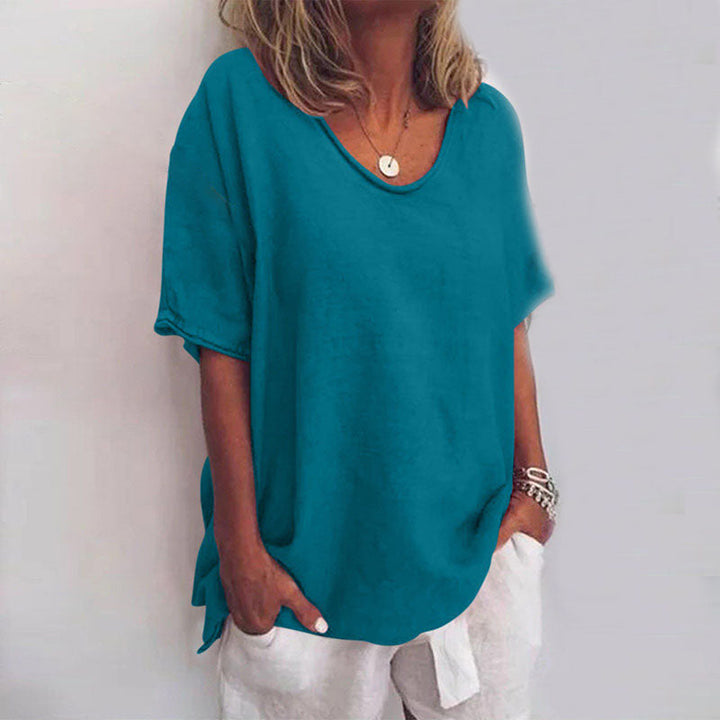 Blusa De Lino Mujer Atemporal Y Ligera